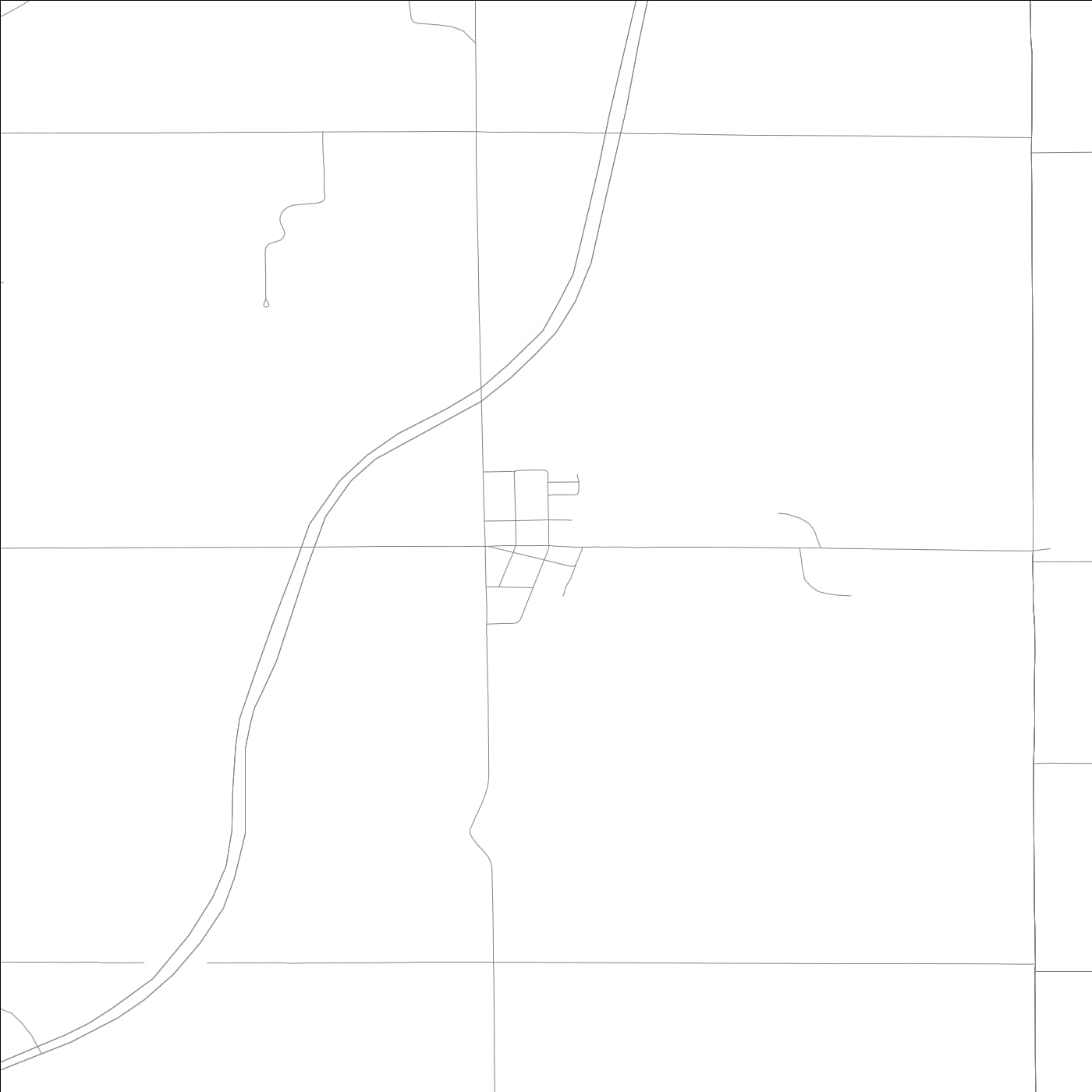 ROAD MAP OF COLBURN, INDIANA BY MAPBAKES