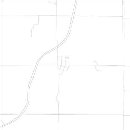 ROAD MAP OF COLBURN, INDIANA BY MAPBAKES