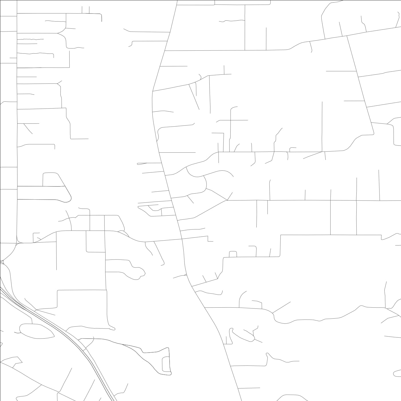 ROAD MAP OF REDWOOD VALLEY, CALIFORNIA BY MAPBAKES