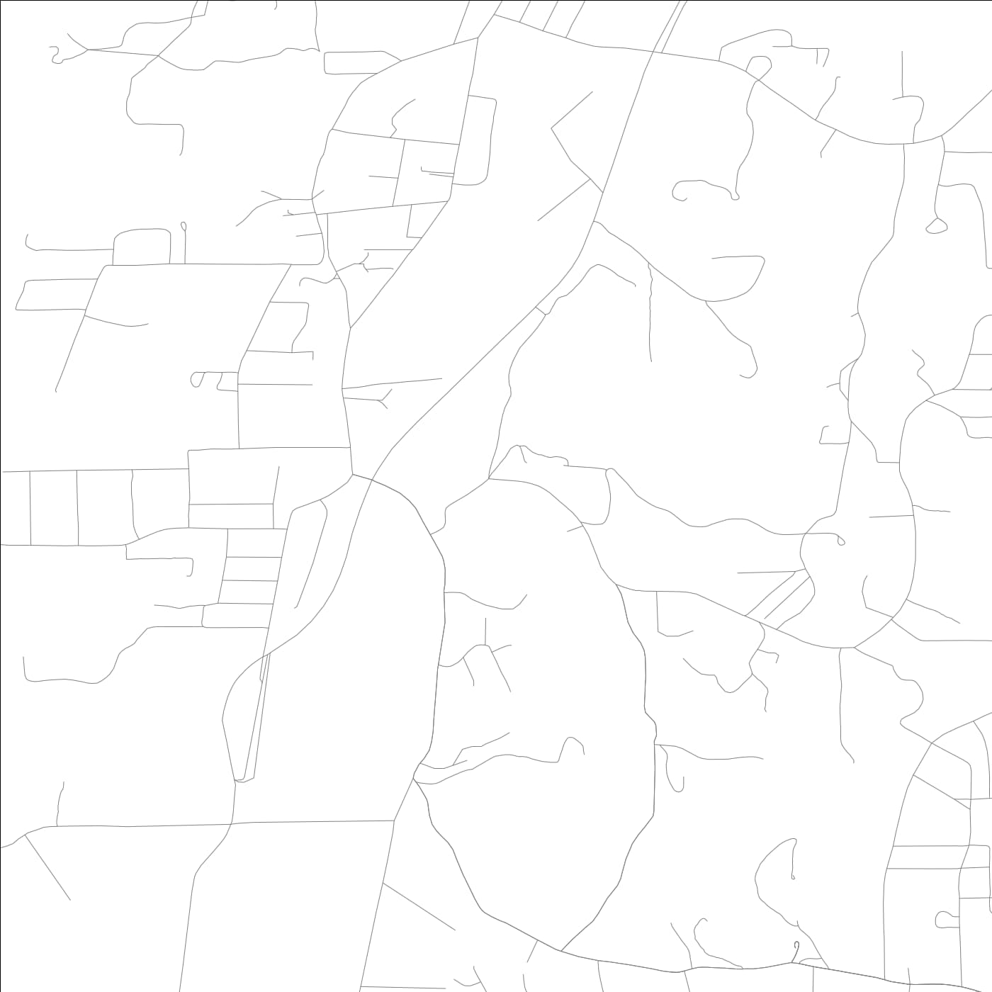 ROAD MAP OF CHATTANOOGA VALLEY, GEORGIA BY MAPBAKES