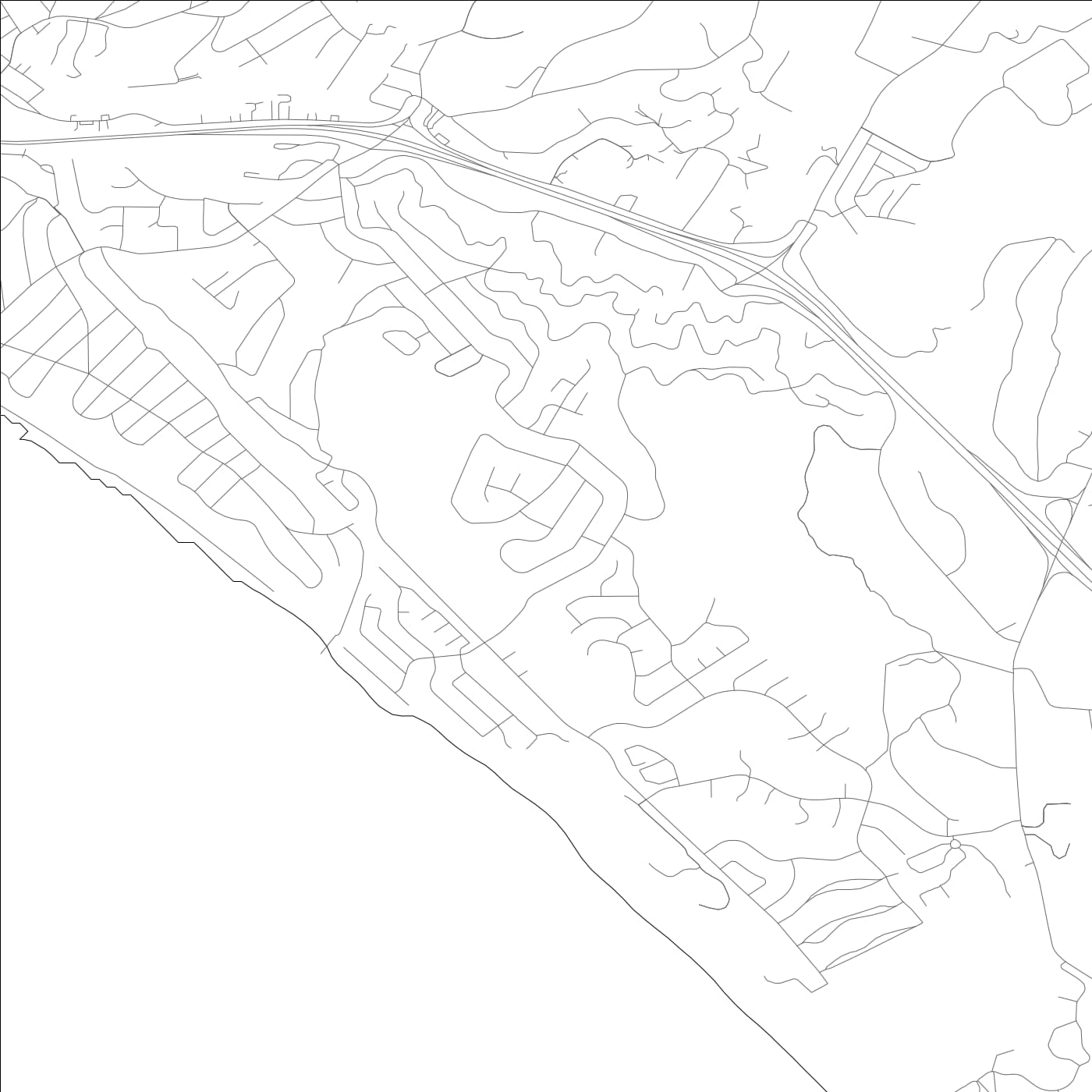 ROAD MAP OF RIO DEL MAR, CALIFORNIA BY MAPBAKES