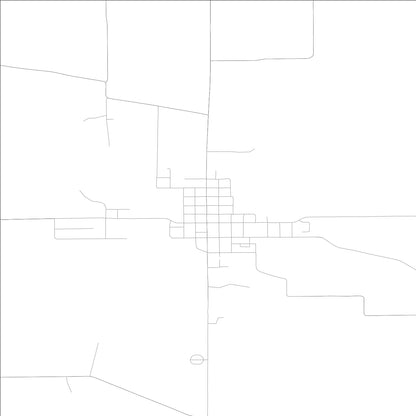 ROAD MAP OF SAYBROOK, ILLINOIS BY MAPBAKES