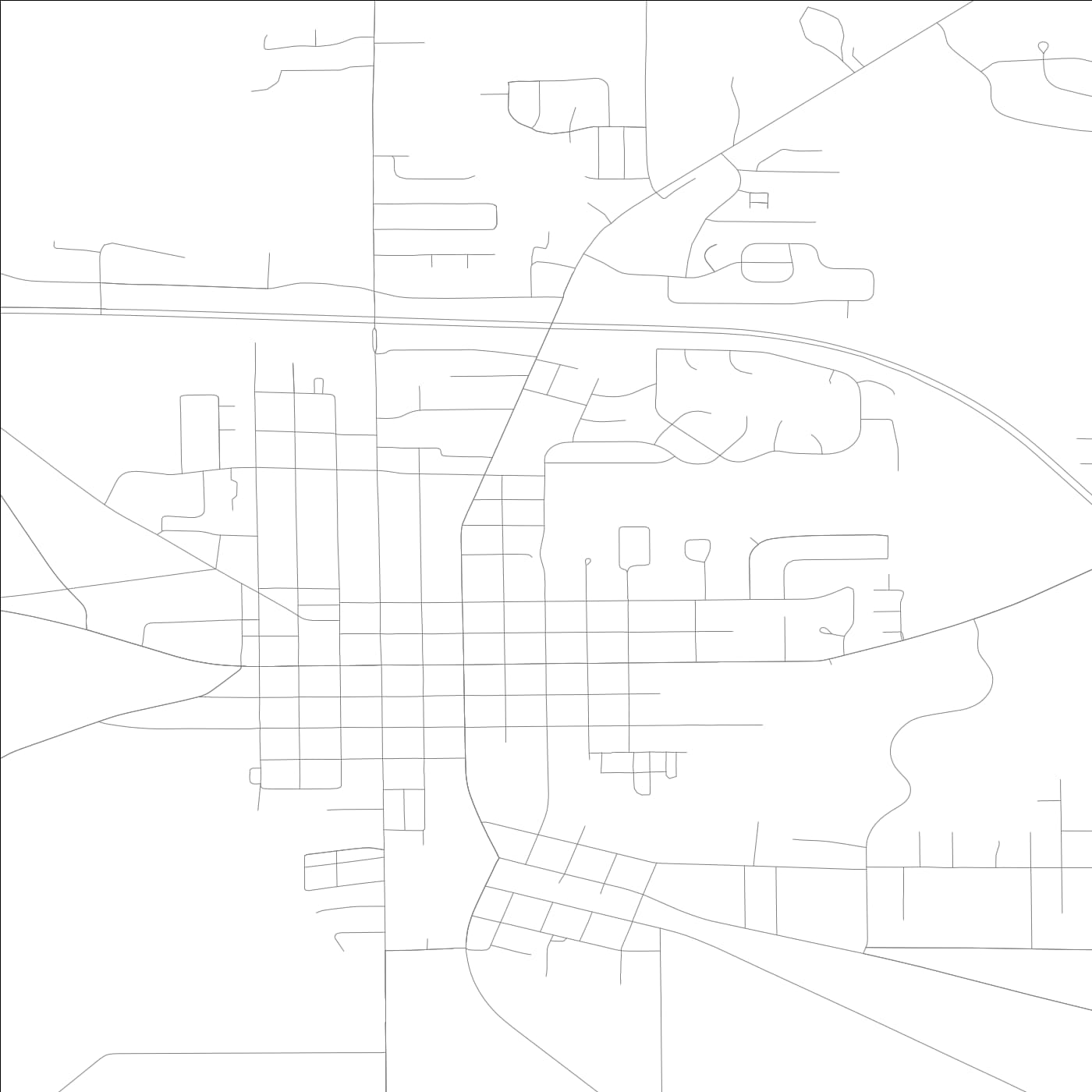 ROAD MAP OF COLUMBIA CITY, INDIANA BY MAPBAKES