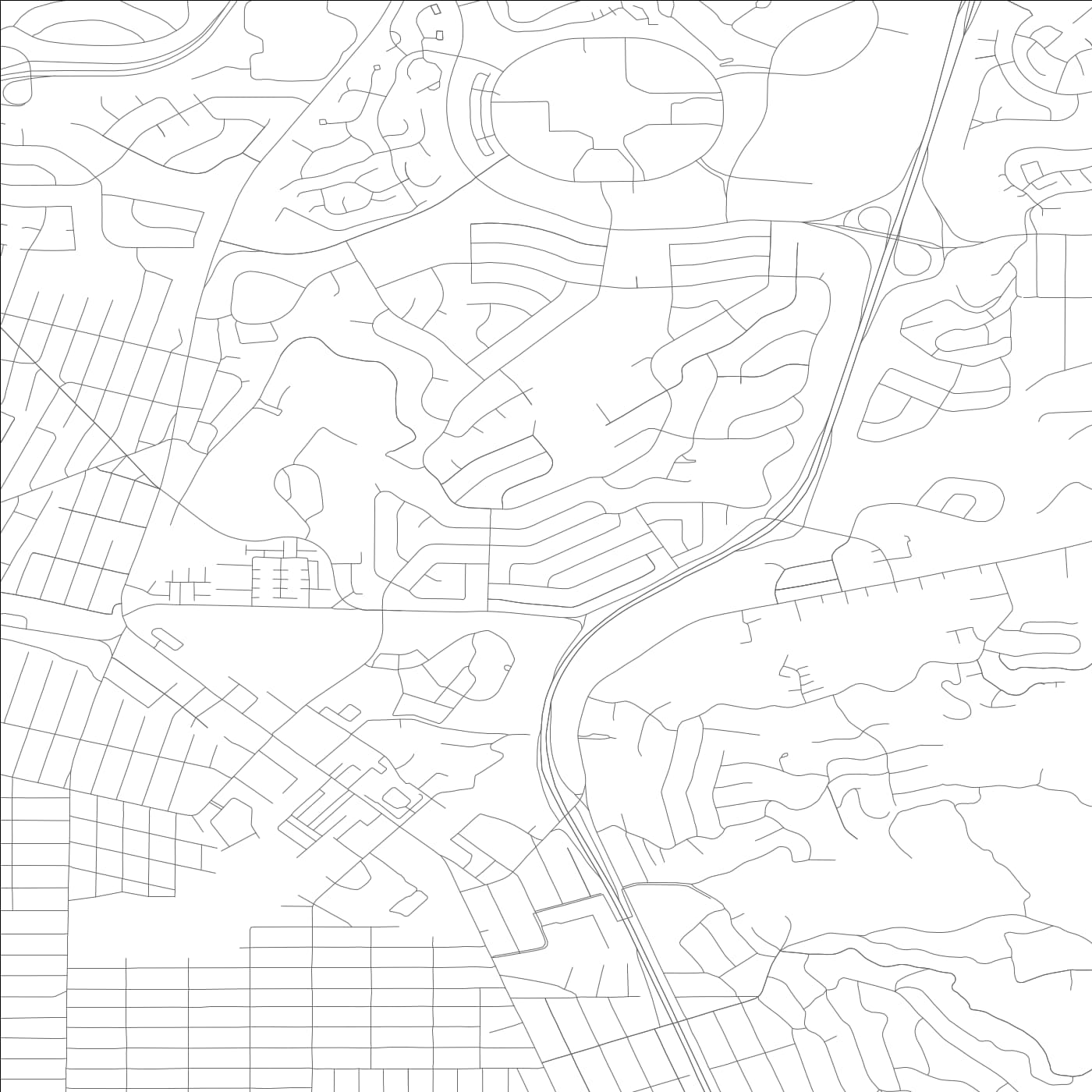 ROAD MAP OF ROLLINGWOOD, CALIFORNIA BY MAPBAKES