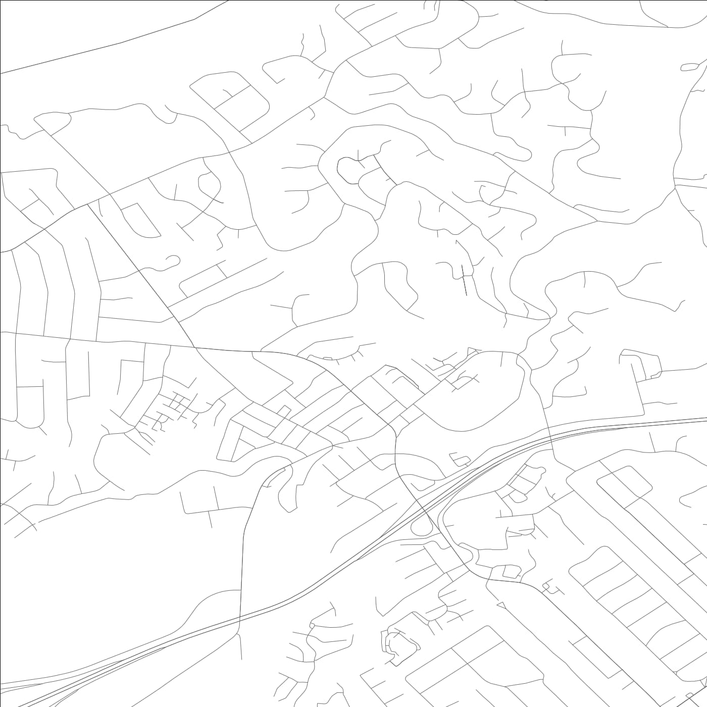 ROAD MAP OF CRESCENT SPRINGS, KENTUCKY BY MAPBAKES