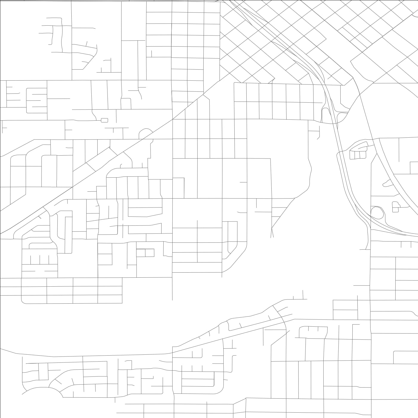 ROAD MAP OF ROUSE, CALIFORNIA BY MAPBAKES