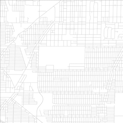 ROAD MAP OF SKOKIE, ILLINOIS BY MAPBAKES
