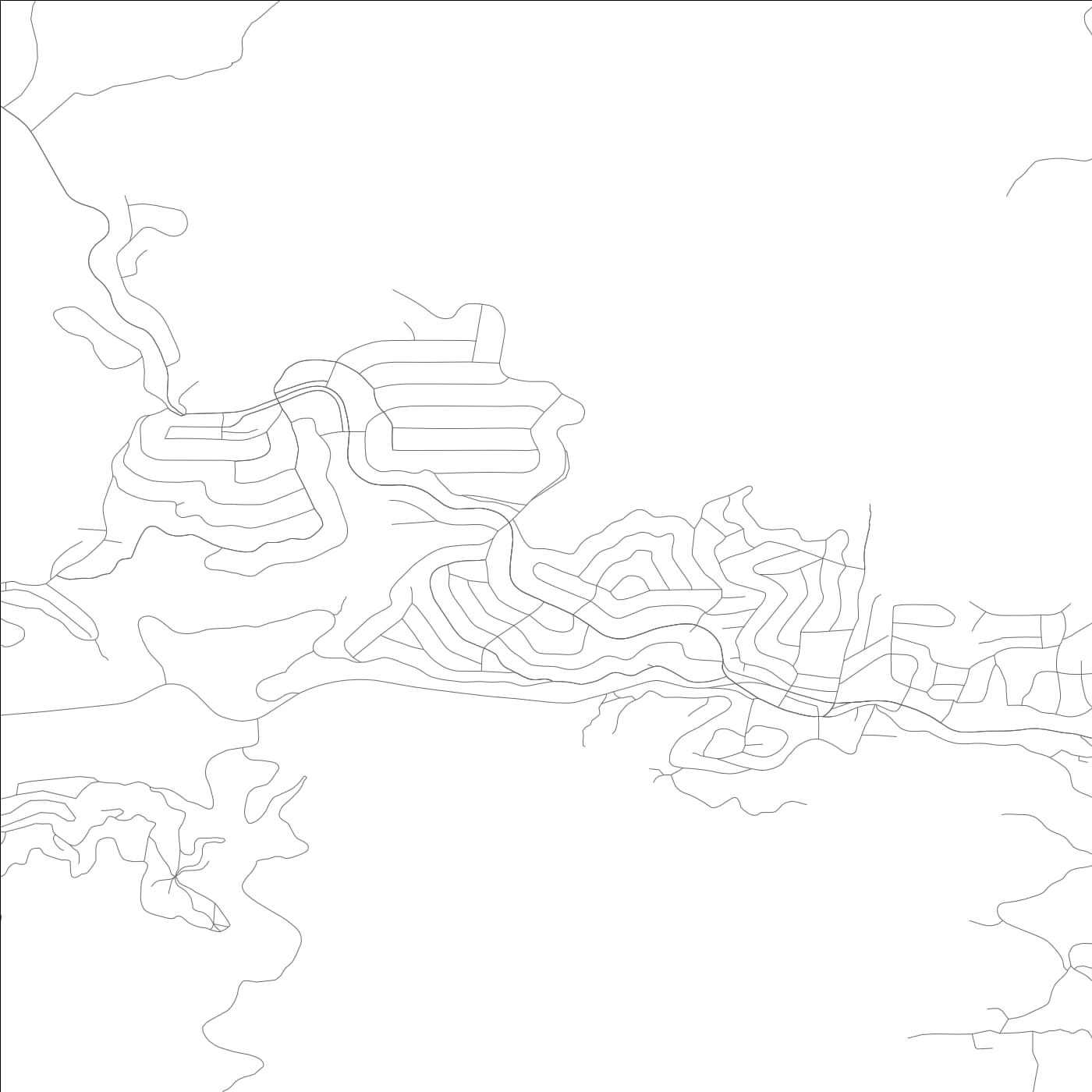 ROAD MAP OF RUNNING SPRINGS, CALIFORNIA BY MAPBAKES