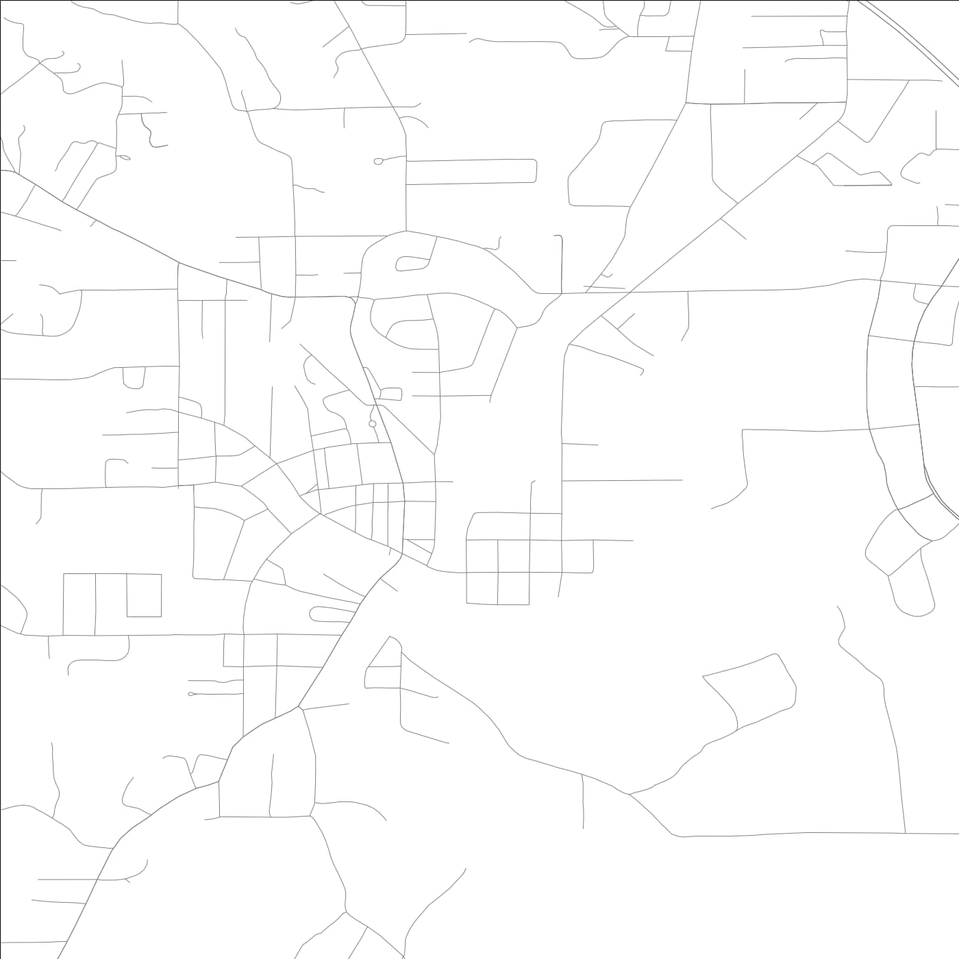 ROAD MAP OF CHICKAMAUGA, GEORGIA BY MAPBAKES