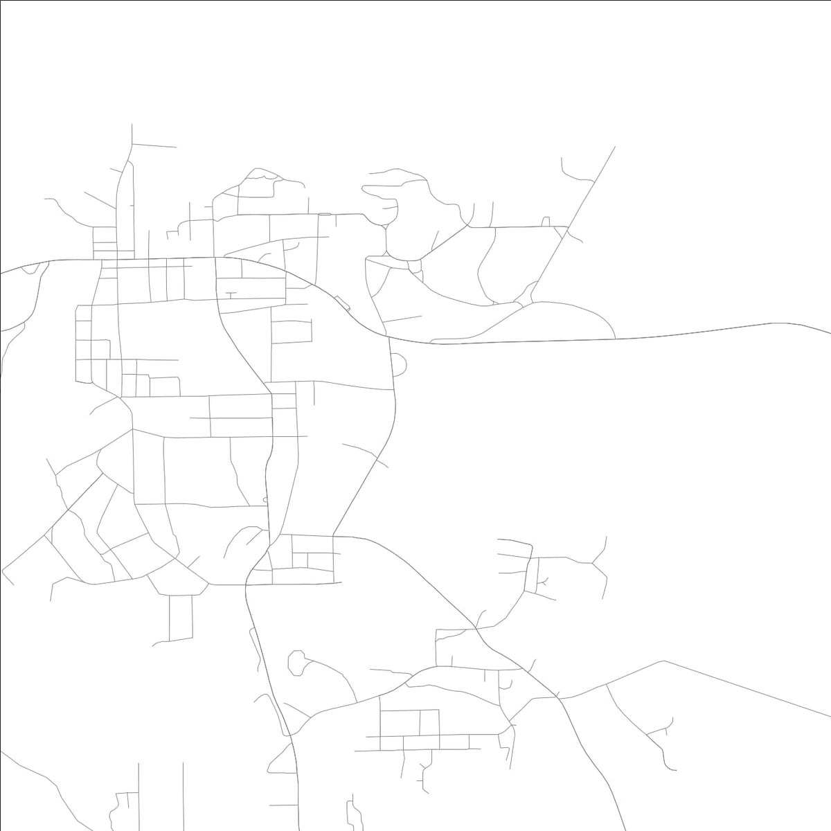 ROAD MAP OF CHATTAHOOCHEE, FLORIDA BY MAPBAKES