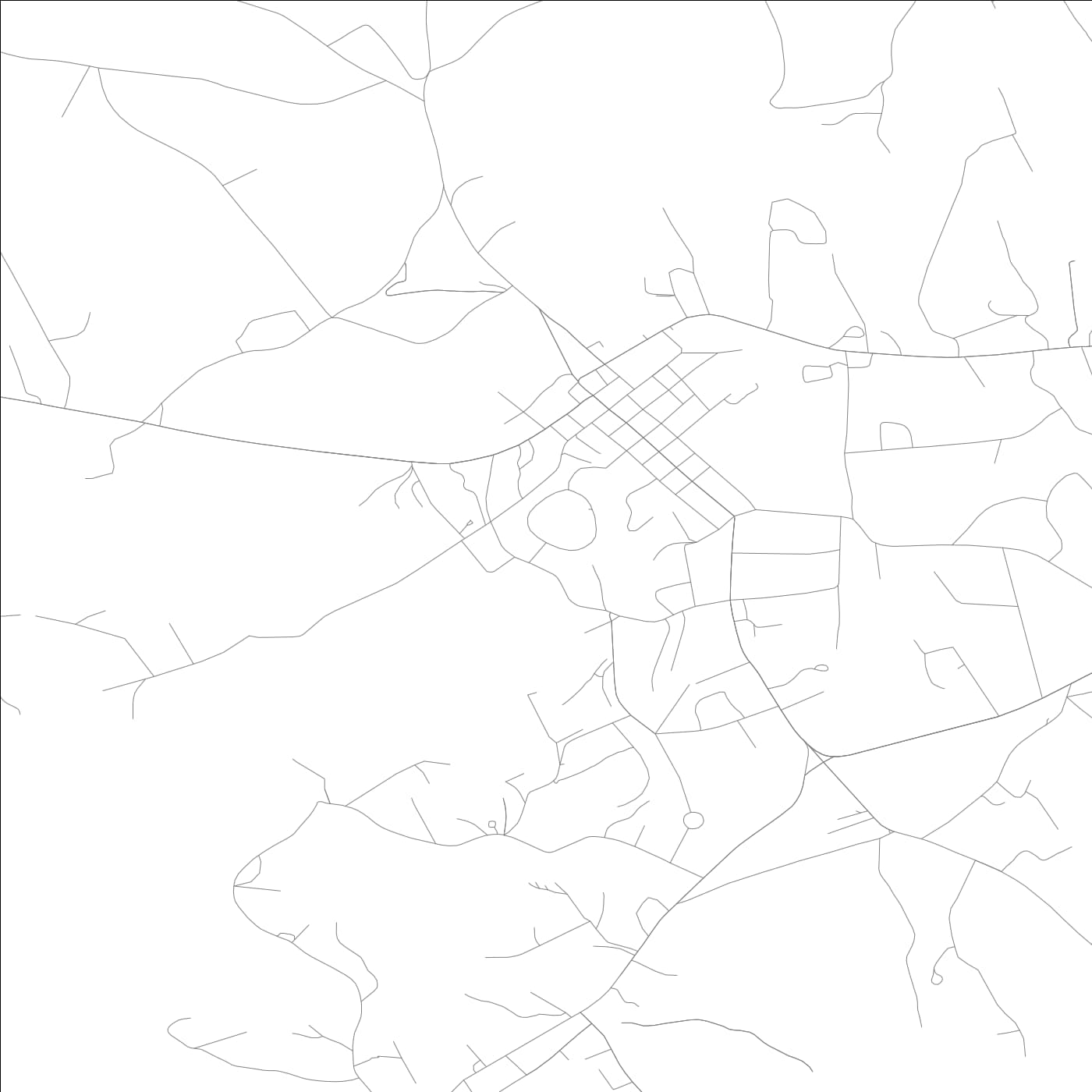 ROAD MAP OF CLARKESVILLE, GEORGIA BY MAPBAKES