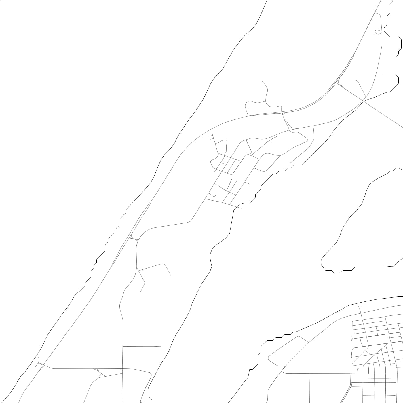 ROAD MAP OF SAMOA, CALIFORNIA BY MAPBAKES