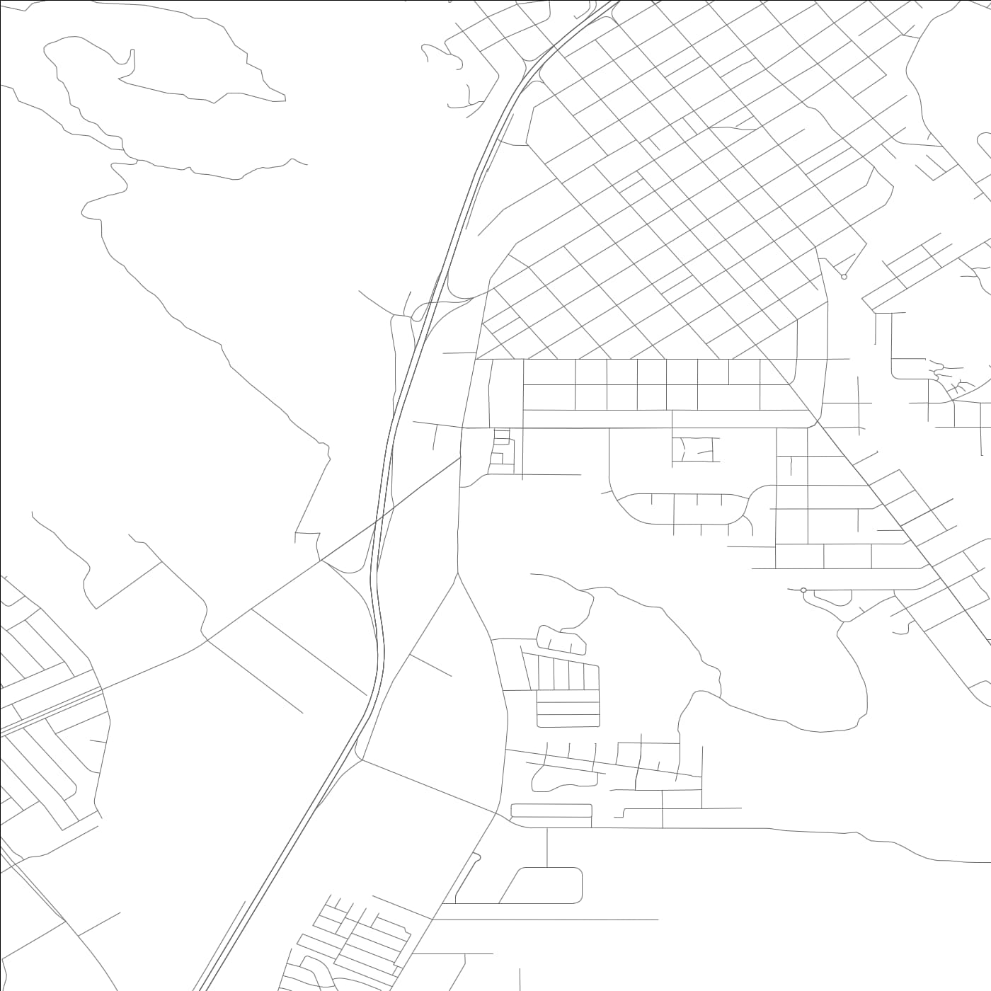 ROAD MAP OF SAN LUIS OBISPO, CALIFORNIA BY MAPBAKES