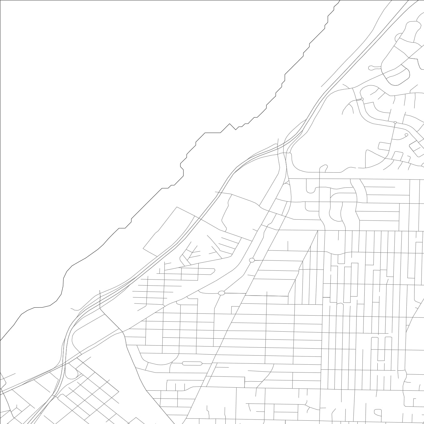 ROAD MAP OF SAND CITY, CALIFORNIA BY MAPBAKES