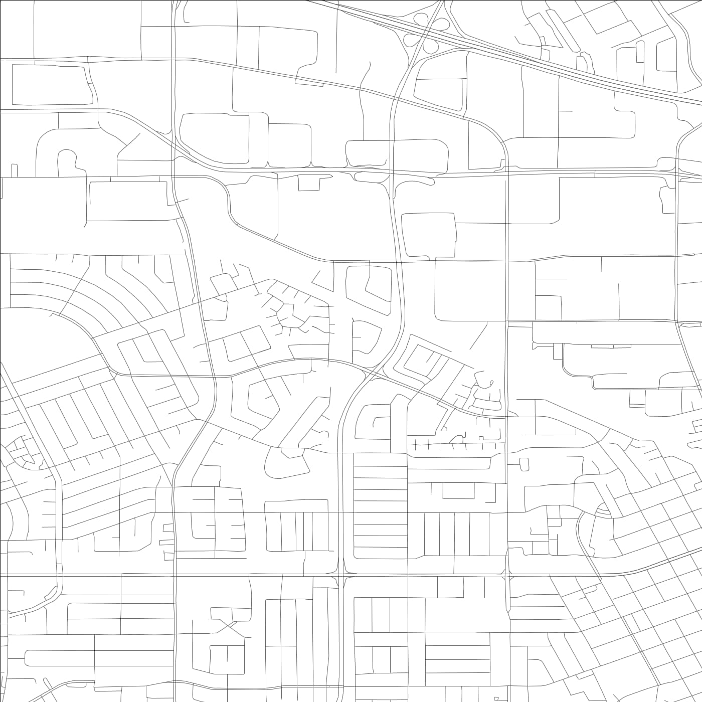 ROAD MAP OF SANTA CLARA, CALIFORNIA BY MAPBAKES