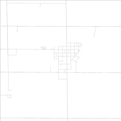 ROAD MAP OF STRASBURG, ILLINOIS BY MAPBAKES