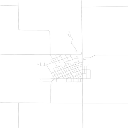 ROAD MAP OF STRONGHURST, ILLINOIS BY MAPBAKES