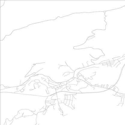 ROAD MAP OF CUMBERLAND, KENTUCKY BY MAPBAKES