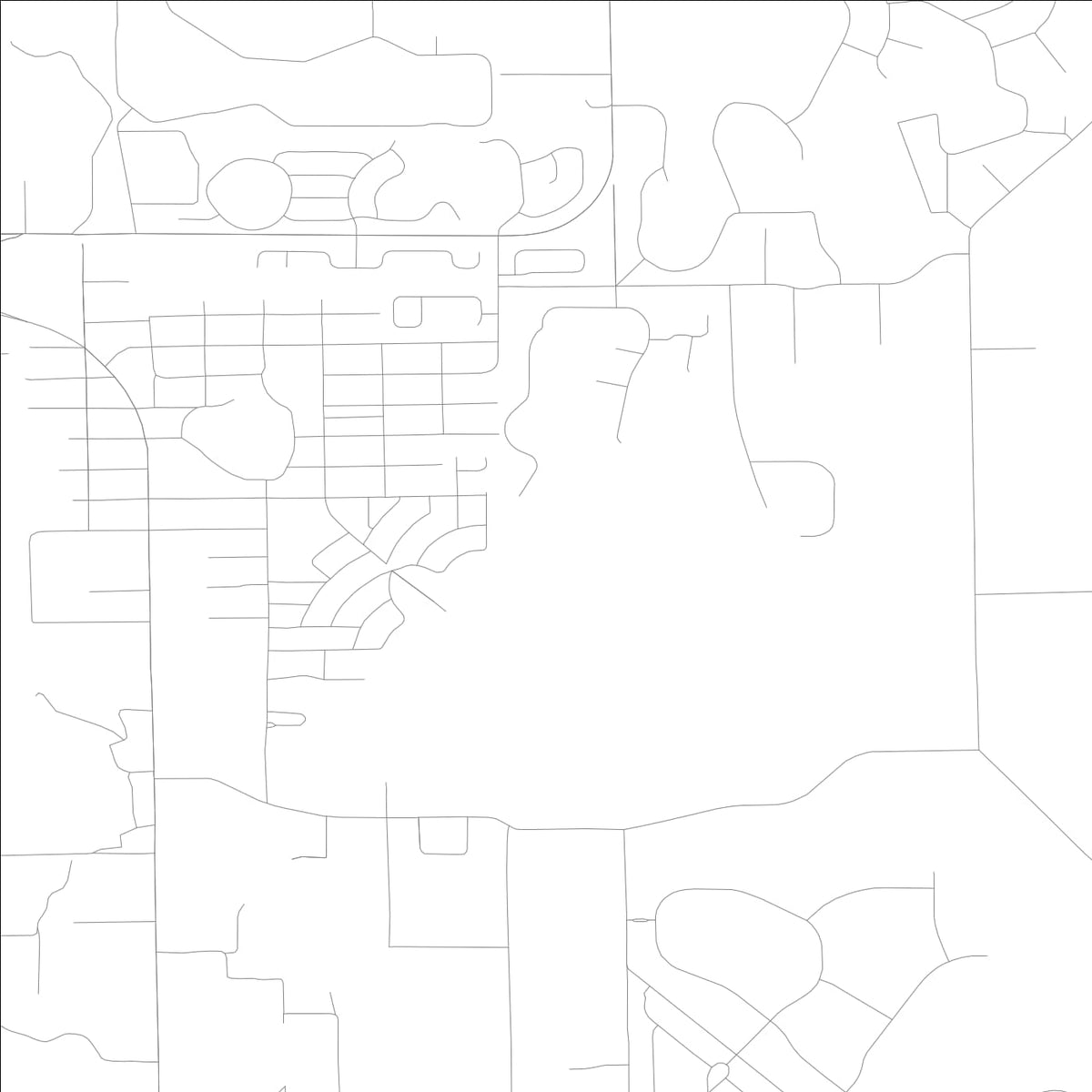 ROAD MAP OF CHULUOTA, FLORIDA BY MAPBAKES