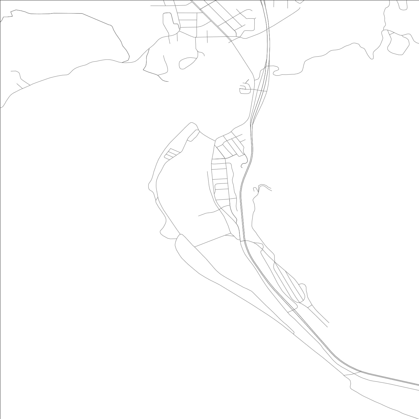 ROAD MAP OF SCOTIA, CALIFORNIA BY MAPBAKES