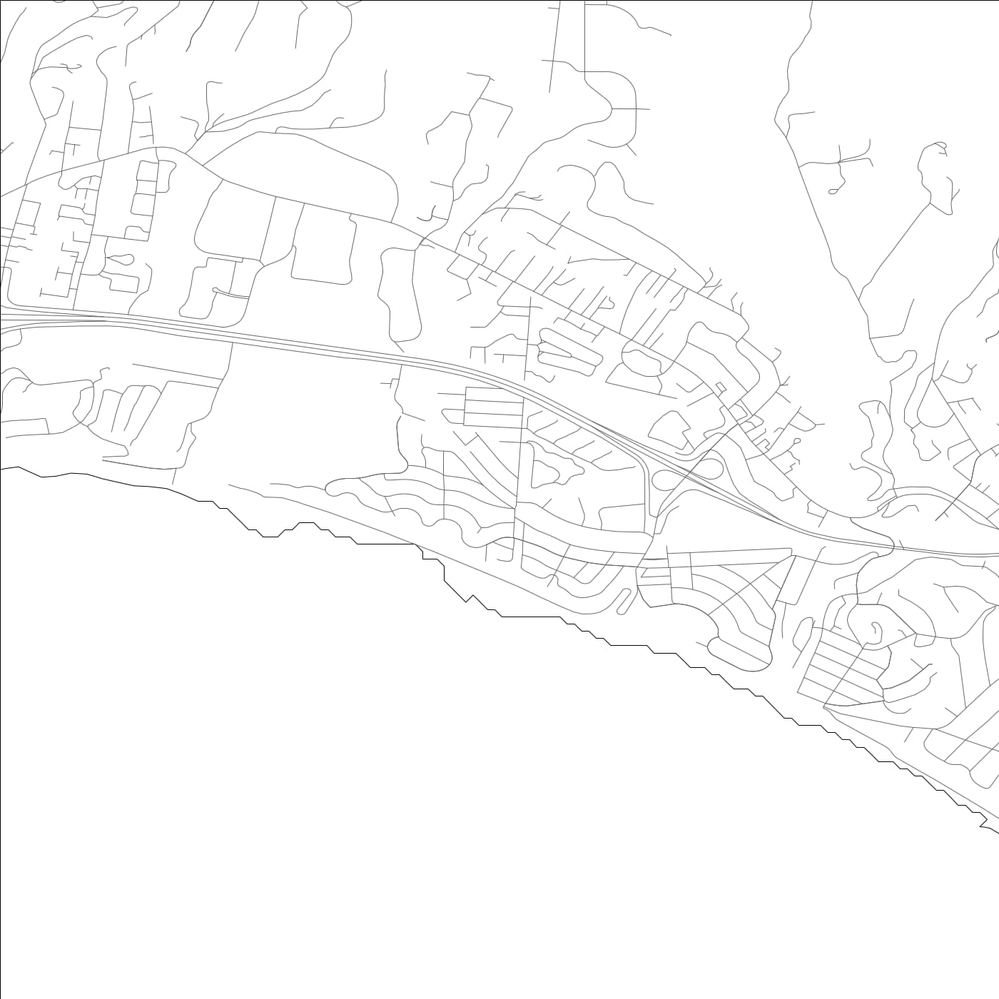 ROAD MAP OF SEACLIFF, CALIFORNIA BY MAPBAKES