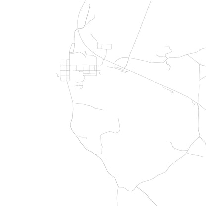 ROAD MAP OF THEBES, ILLINOIS BY MAPBAKES