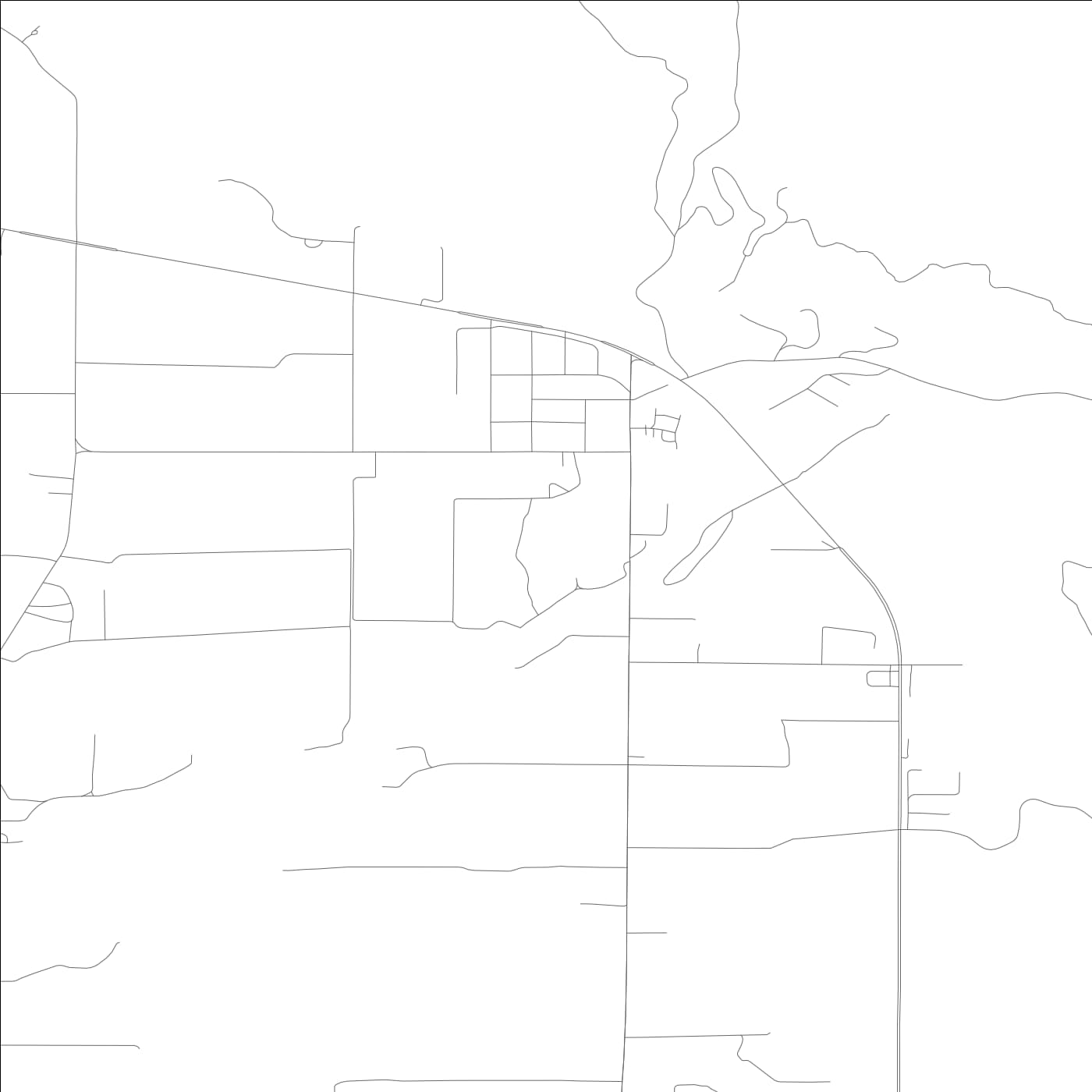 ROAD MAP OF SMITH RIVER, CALIFORNIA BY MAPBAKES