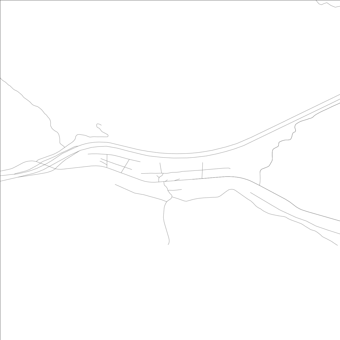 ROAD MAP OF SODA SPRINGS, CALIFORNIA BY MAPBAKES