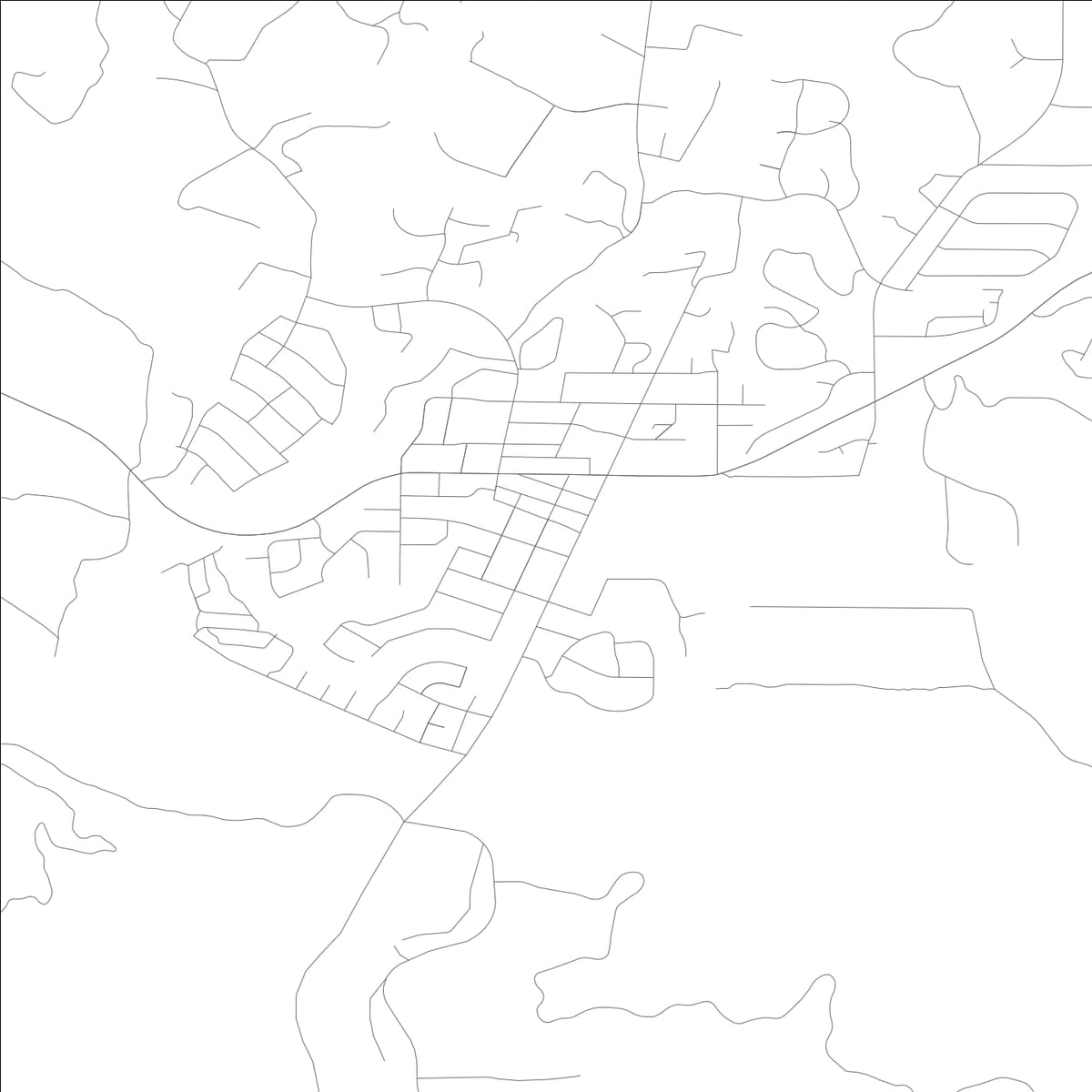 ROAD MAP OF SOLVANG, CALIFORNIA BY MAPBAKES