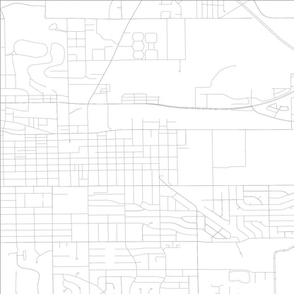 ROAD MAP OF URBANA, ILLINOIS BY MAPBAKES