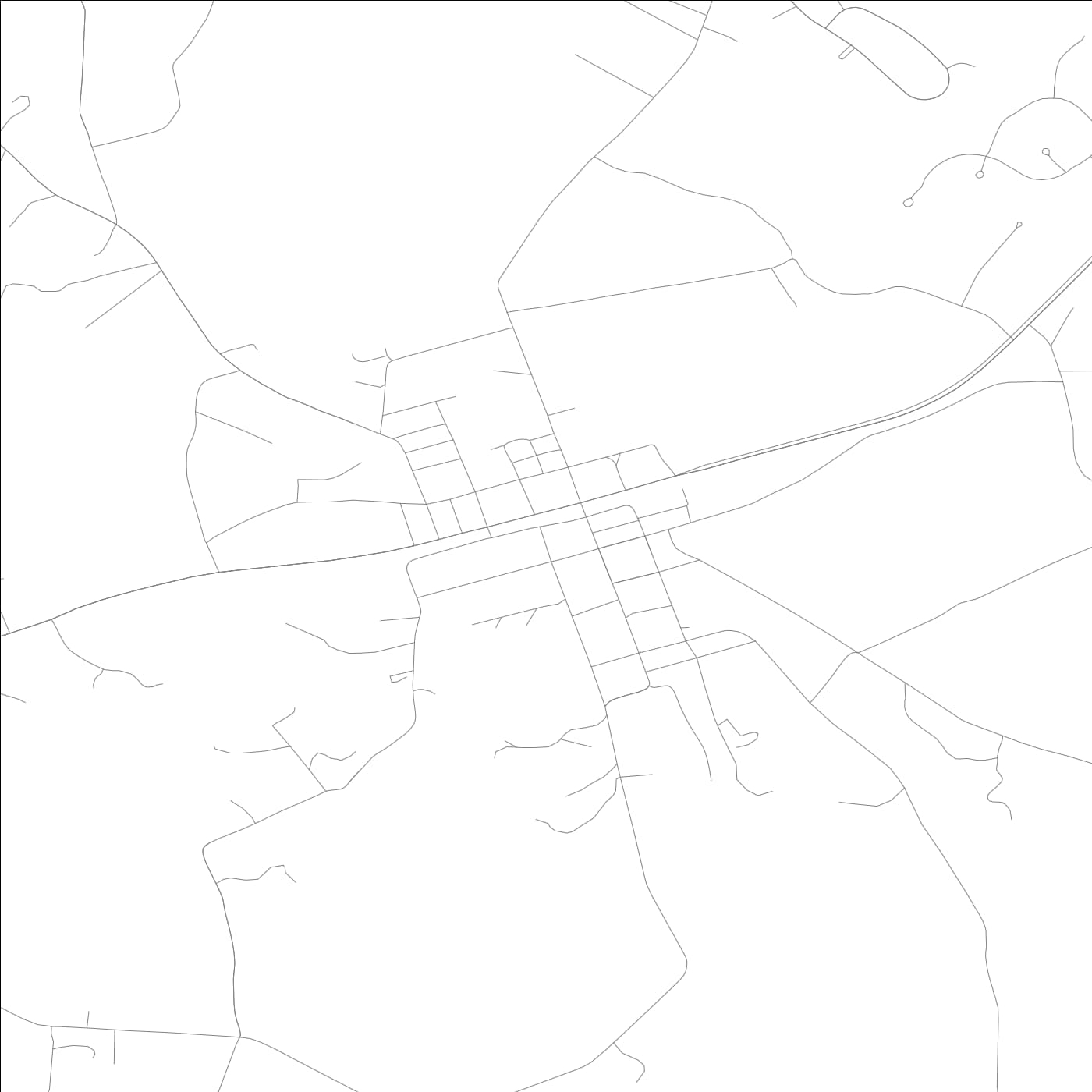 ROAD MAP OF COLBERT, GEORGIA BY MAPBAKES