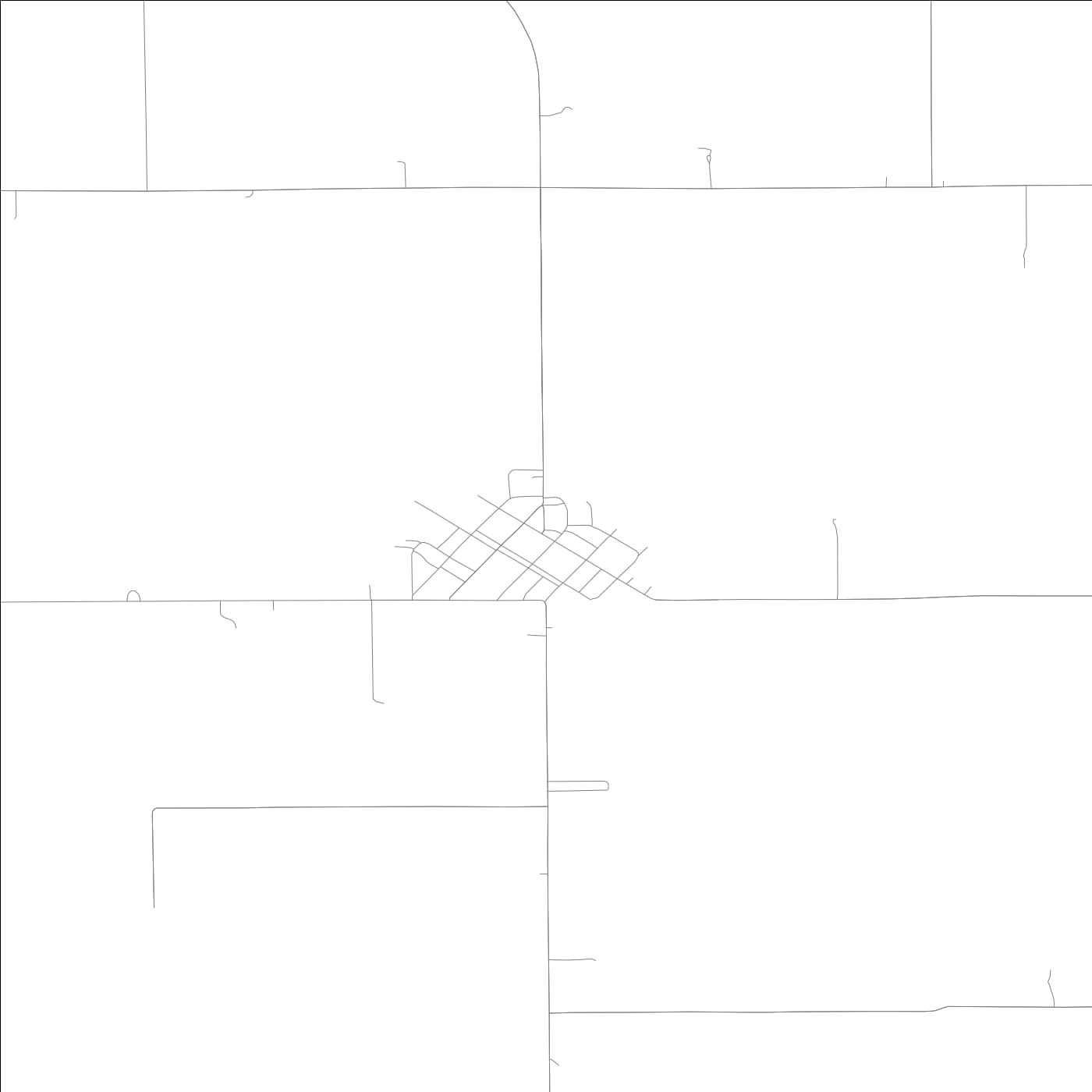 ROAD MAP OF VERMILION, ILLINOIS BY MAPBAKES