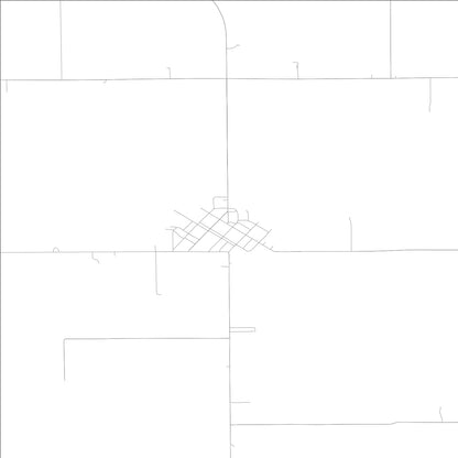 ROAD MAP OF VERMILION, ILLINOIS BY MAPBAKES