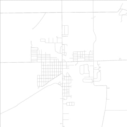 ROAD MAP OF VILLA GROVE, ILLINOIS BY MAPBAKES