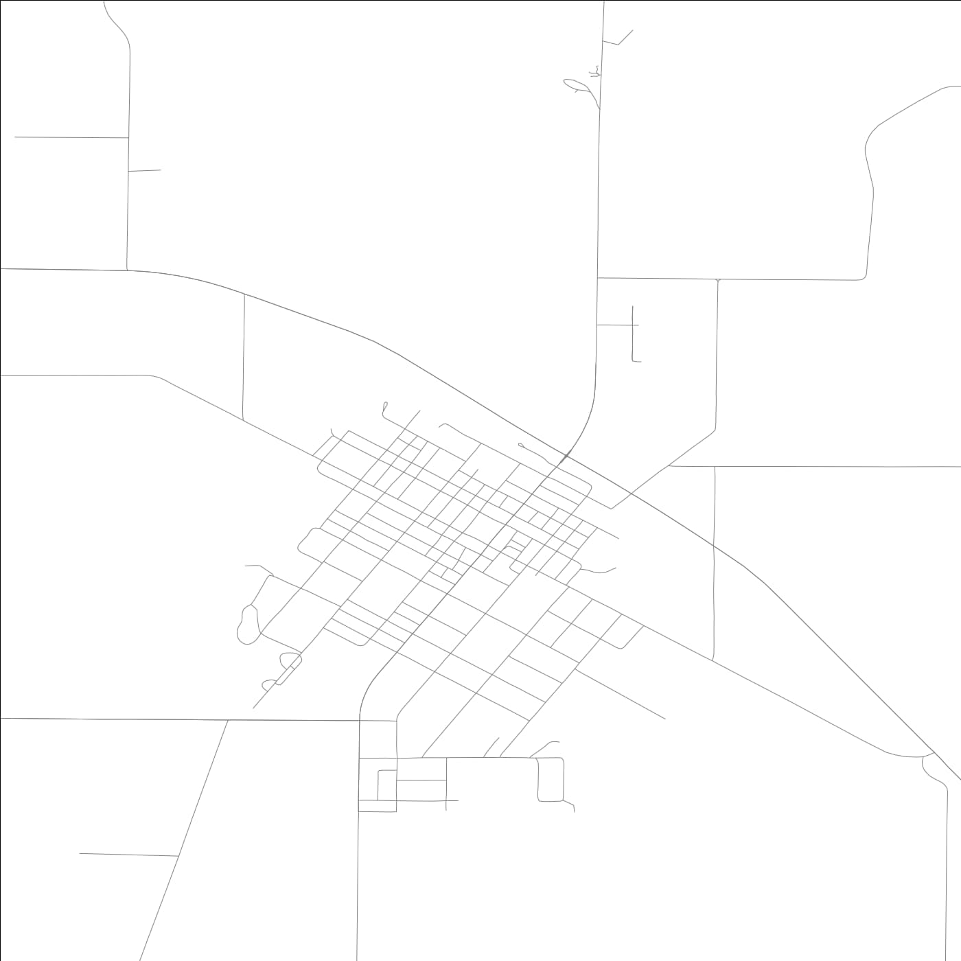 ROAD MAP OF VIRGINIA, ILLINOIS BY MAPBAKES
