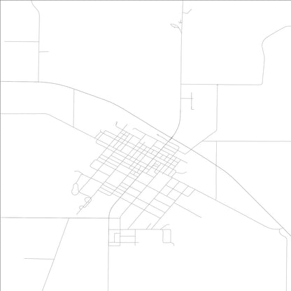 ROAD MAP OF VIRGINIA, ILLINOIS BY MAPBAKES
