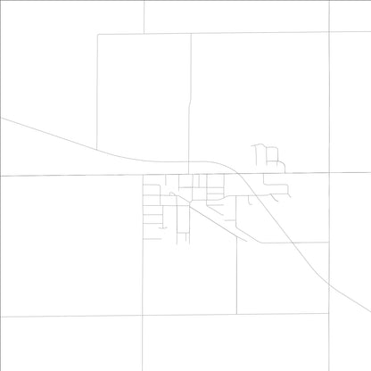 ROAD MAP OF WARRENSBURG, ILLINOIS BY MAPBAKES
