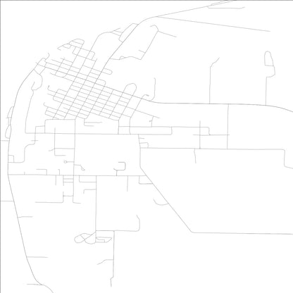 ROAD MAP OF WARSAW, ILLINOIS BY MAPBAKES