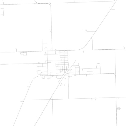 ROAD MAP OF WASHBURN, ILLINOIS BY MAPBAKES