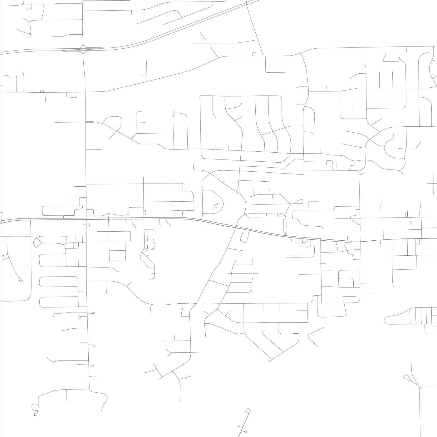 ROAD MAP OF WASHINGTON, ILLINOIS BY MAPBAKES