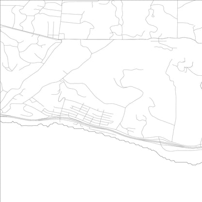 ROAD MAP OF SULTANA, CALIFORNIA BY MAPBAKES