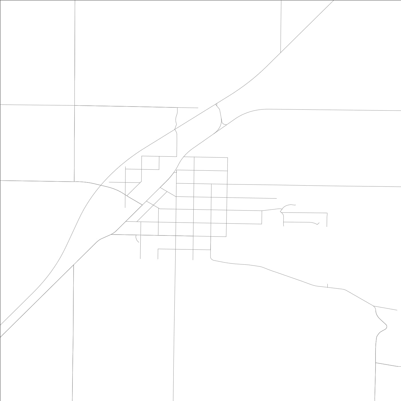 ROAD MAP OF WATAGA, ILLINOIS BY MAPBAKES