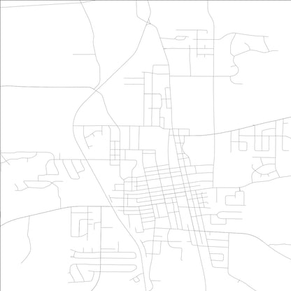 ROAD MAP OF WATERLOO, ILLINOIS BY MAPBAKES