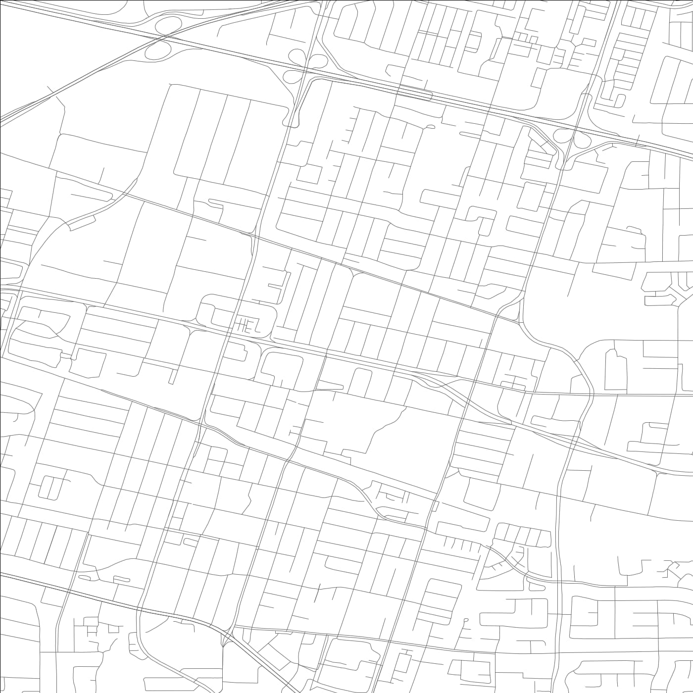 ROAD MAP OF SUNNYVALE, CALIFORNIA BY MAPBAKES