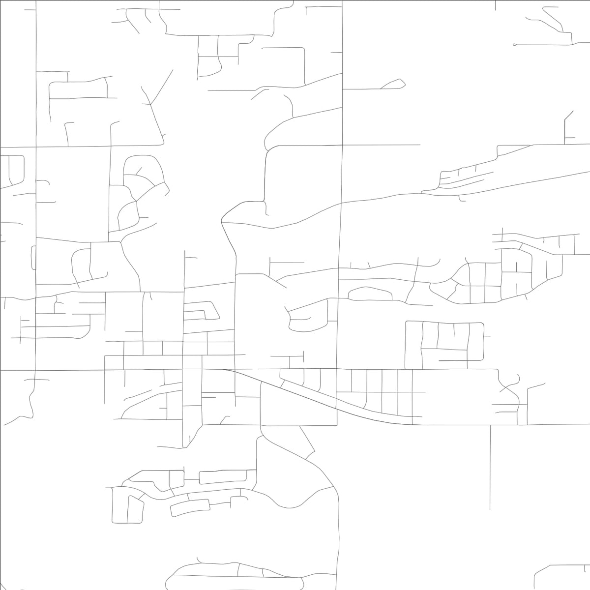 ROAD MAP OF MIDDLETON, IDAHO BY MAPBAKES