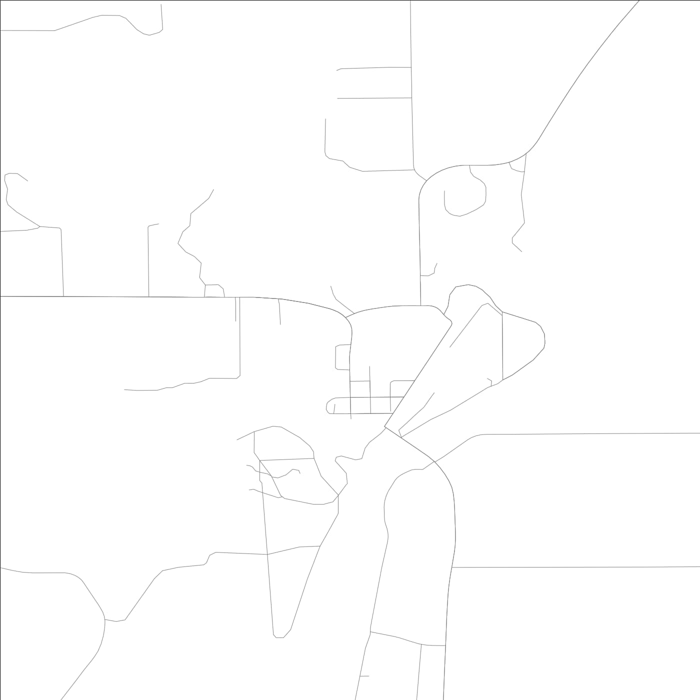 ROAD MAP OF WEDRON, ILLINOIS BY MAPBAKES