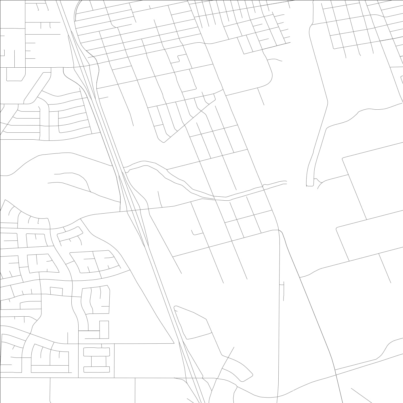 ROAD MAP OF TAFT MOSSWOOD, CALIFORNIA BY MAPBAKES