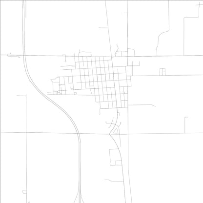 ROAD MAP OF WENONA, ILLINOIS BY MAPBAKES