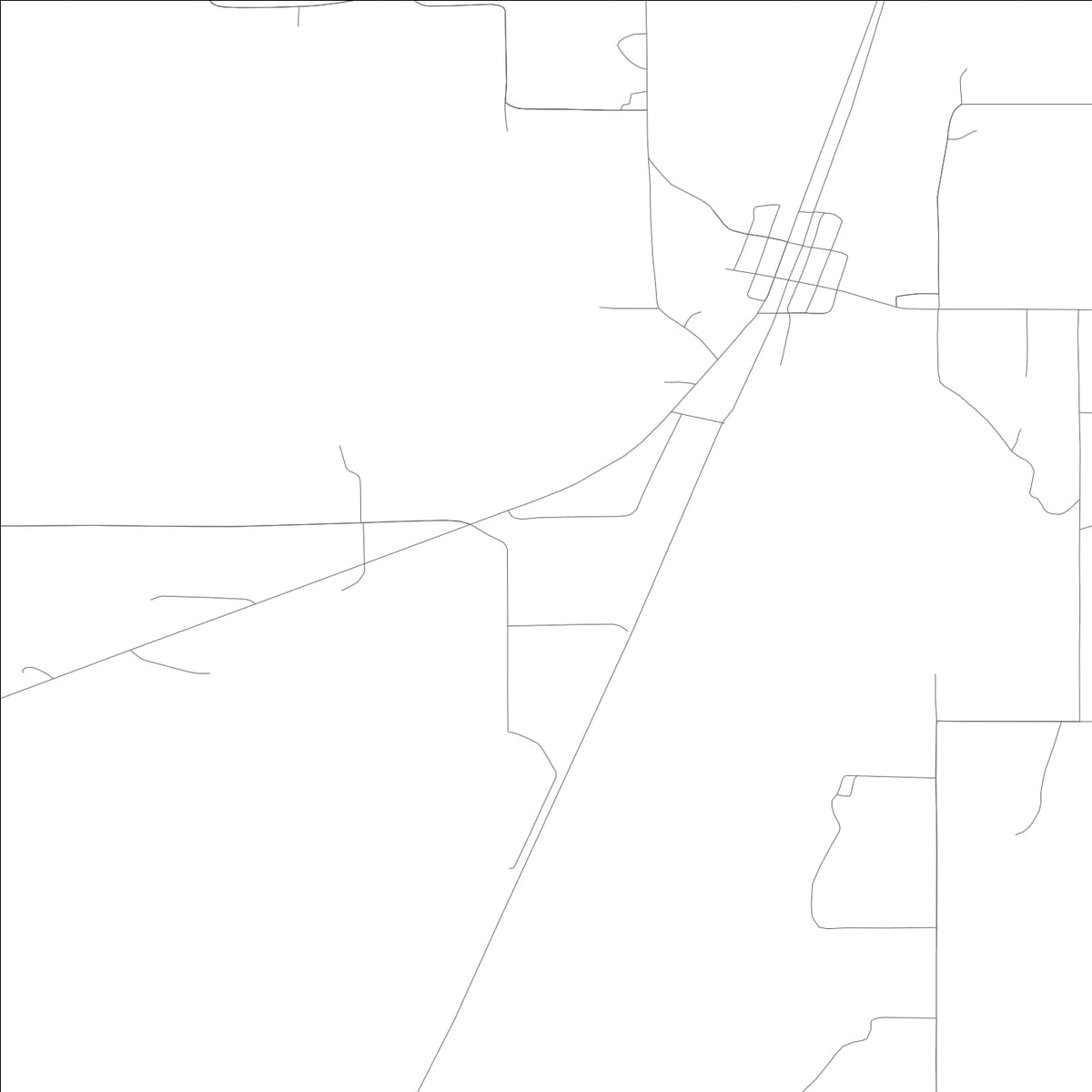 ROAD MAP OF MIDVALE, IDAHO BY MAPBAKES