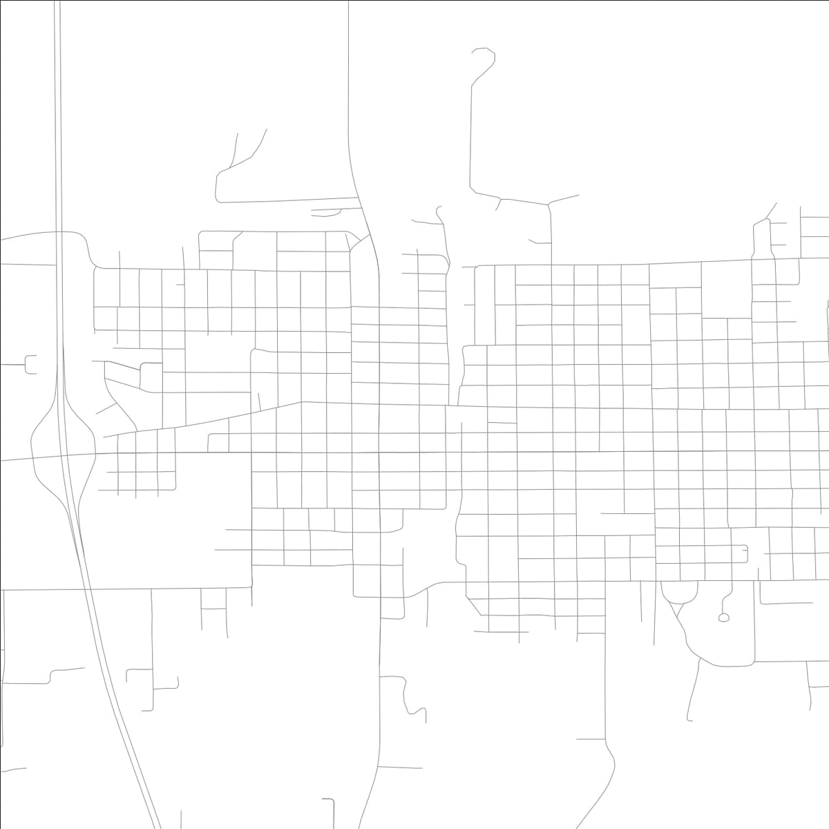 ROAD MAP OF WEST FRANKFORT, ILLINOIS BY MAPBAKES
